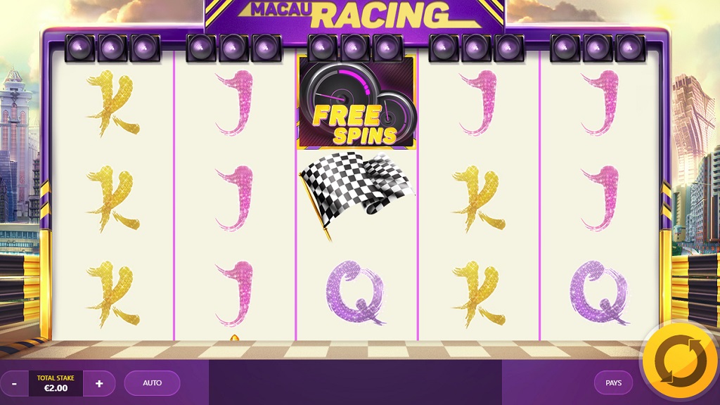 Screenshot of Macau Racing slot from Red Tiger Gaming