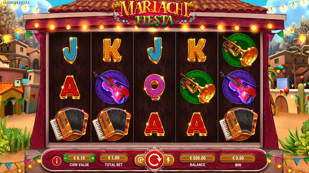 Screenshot of Mariachi Fiesta slot from GameArt