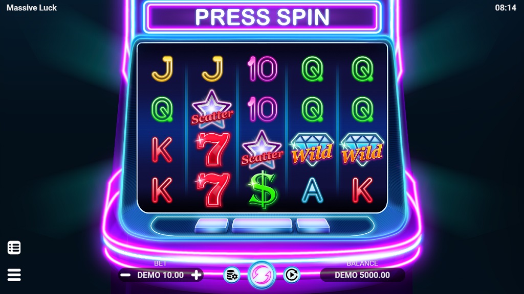 Screenshot of Massive Luck slot from Evoplay Entertainment