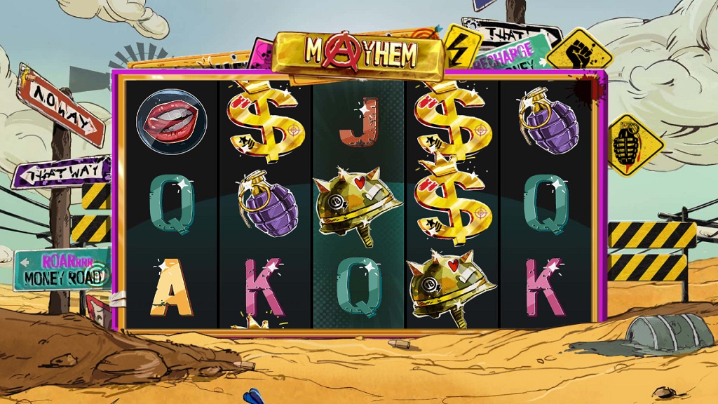 Screenshot of Mayhem slot from Red Tiger Gaming