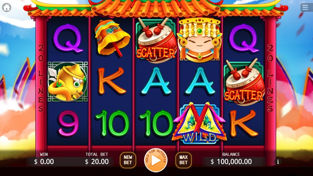Screenshot of Mazu slot from Ka Gaming