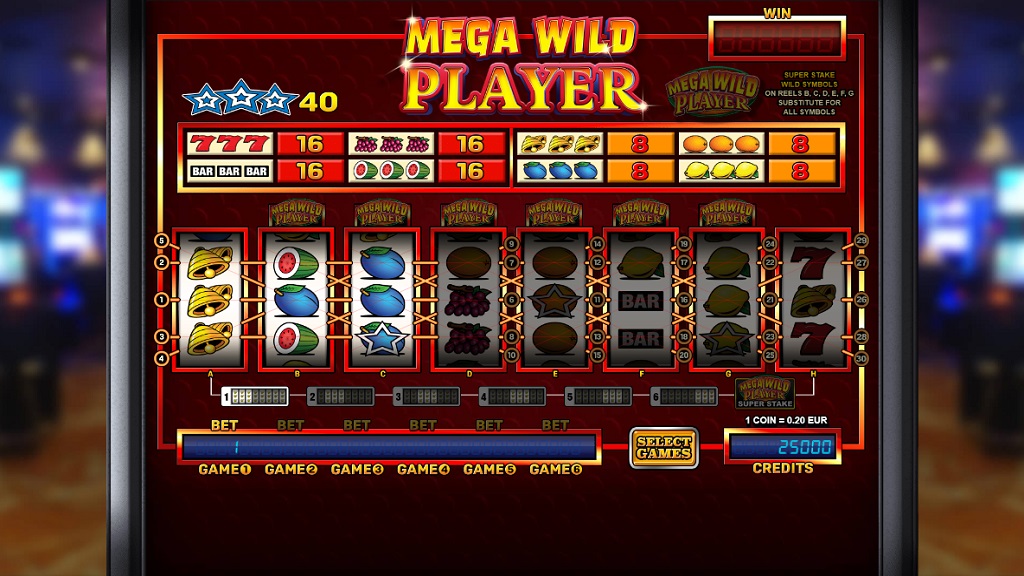 Screenshot of Mega Wild Player slot from StakeLogic