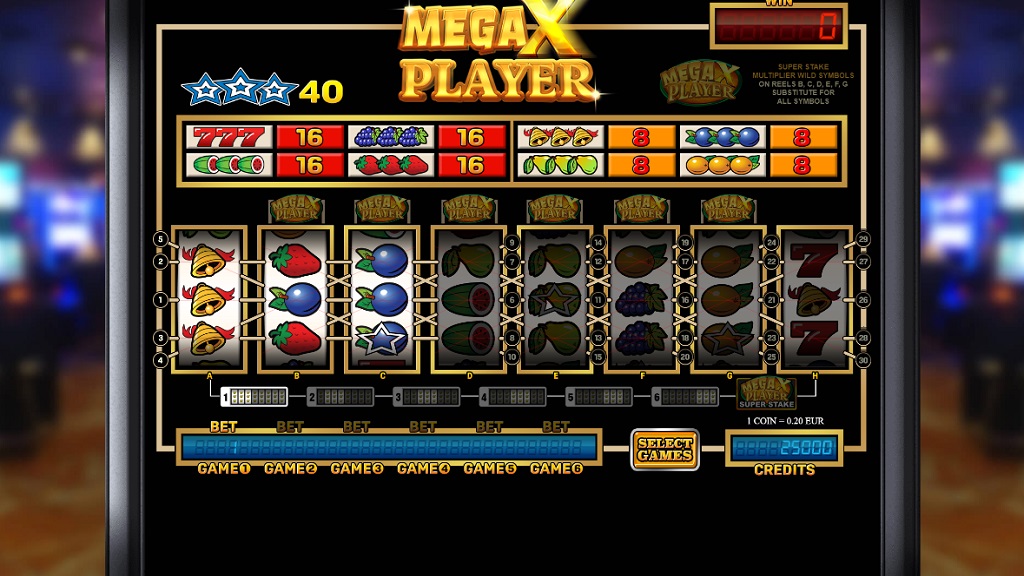 Screenshot of Mega X Player slot from StakeLogic