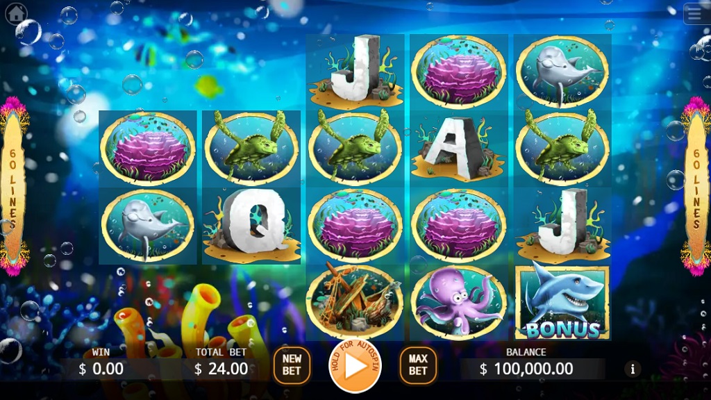 Screenshot of Mermaid Seas slot from Ka Gaming