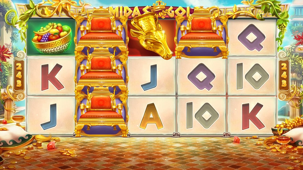 Screenshot of Midas Gold slot from Red Tiger Gaming