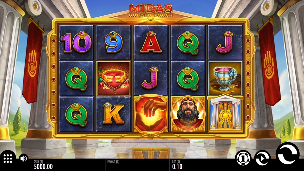 Screenshot of Midas Golden Touch slot from Thunderkick