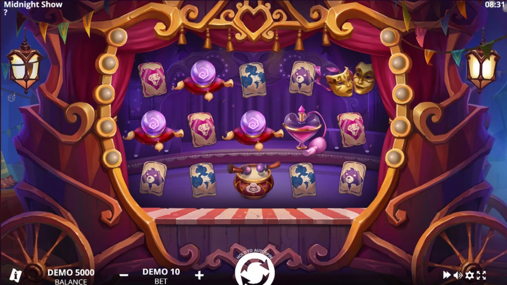 Screenshot of Midnight Show slot from Evoplay Entertainment