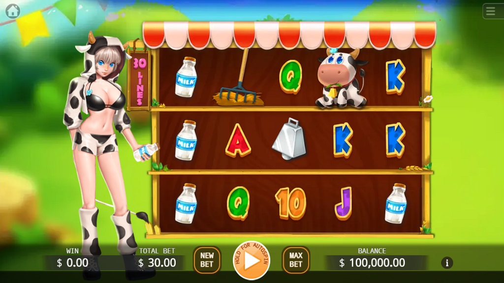 Screenshot of Milk Girl slot from Ka Gaming