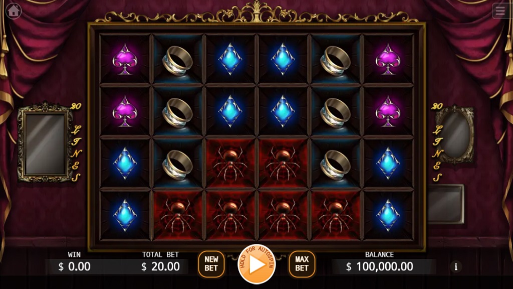 Screenshot of Mirror House slot from Ka Gaming