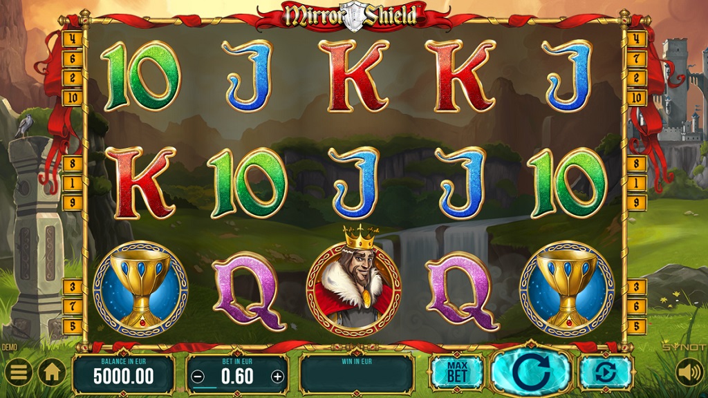 Screenshot of Mirror Shield slot from Synot