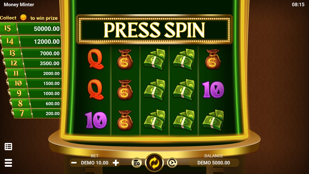 Screenshot of Money Minter slot from Evoplay Entertainment