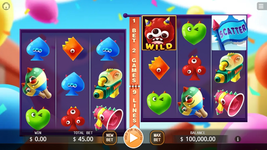 Screenshot of Monster Parade slot from Ka Gaming