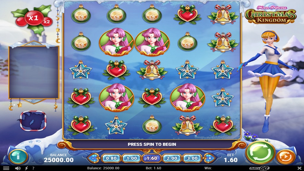 Screenshot of Moon Princess: Christmas Kingdom slot from Play’n Go