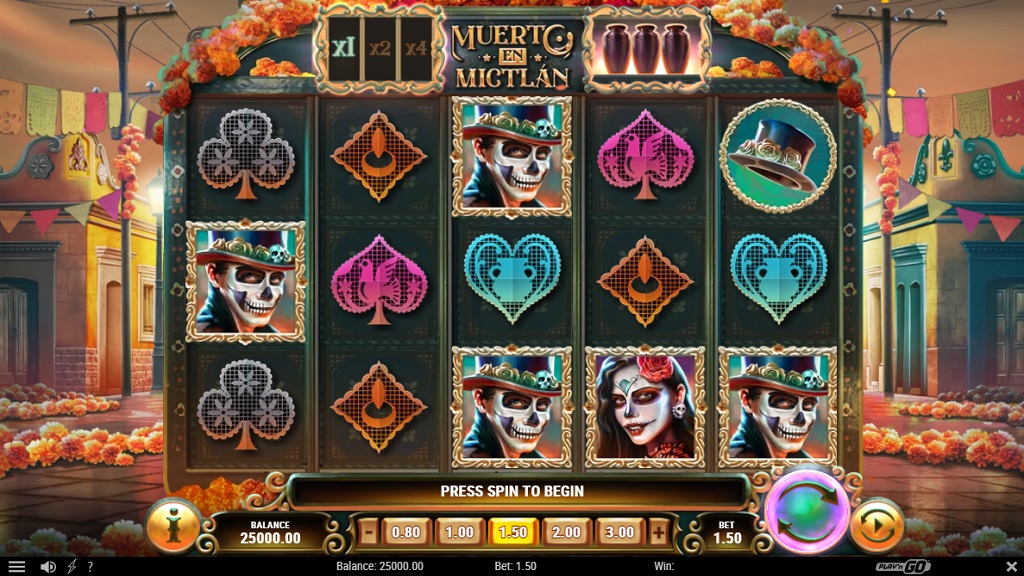 Screenshot of Muerto En Mictlan slot from Play’n Go