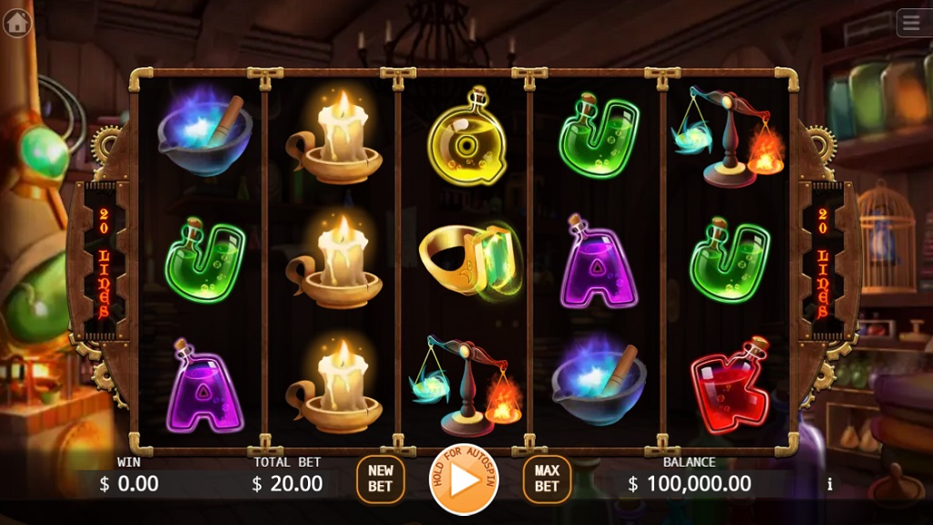 Screenshot of Mystery Alchemy slot from Ka Gaming