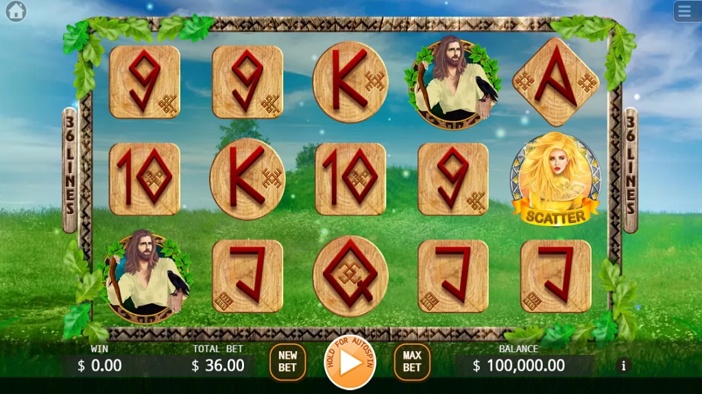 Screenshot of Mythic slot from Ka Gaming