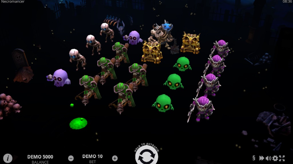 Screenshot of Necromancer slot from Evoplay Entertainment