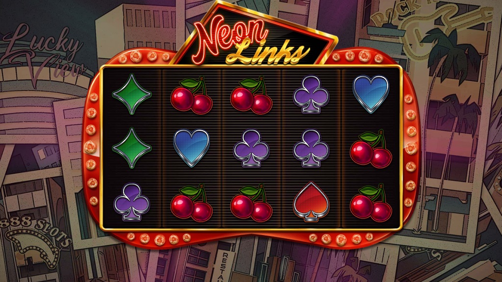 Screenshot of Neon Links slot from Red Tiger Gaming