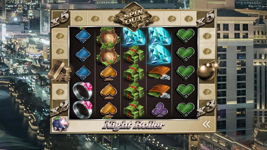 Screenshot of Night Roller slot from Red Tiger Gaming