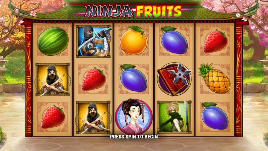 Screenshot of Ninja Fruits slot from Play’n Go