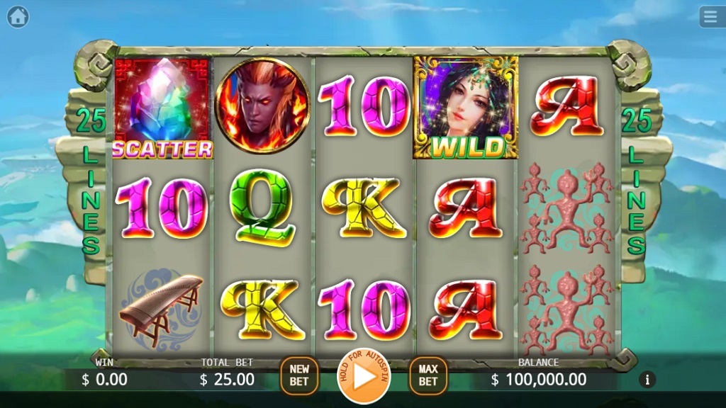 Screenshot of Nvwa slot from Ka Gaming