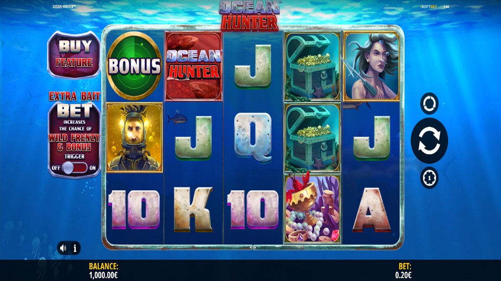 Screenshot of Ocean Hunter slot from iSoftBet