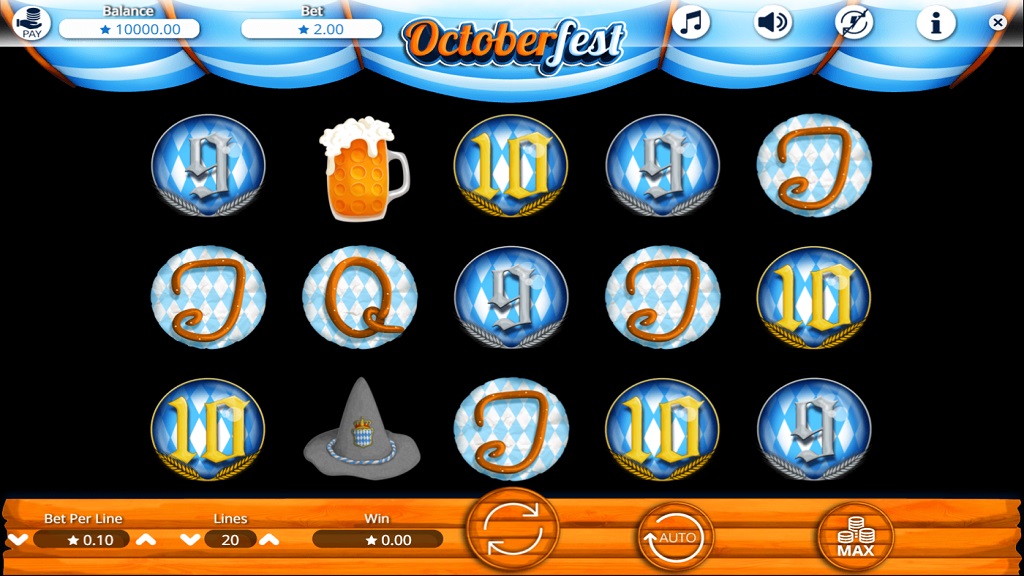 Screenshot of Octoberfest slot from Booming Games