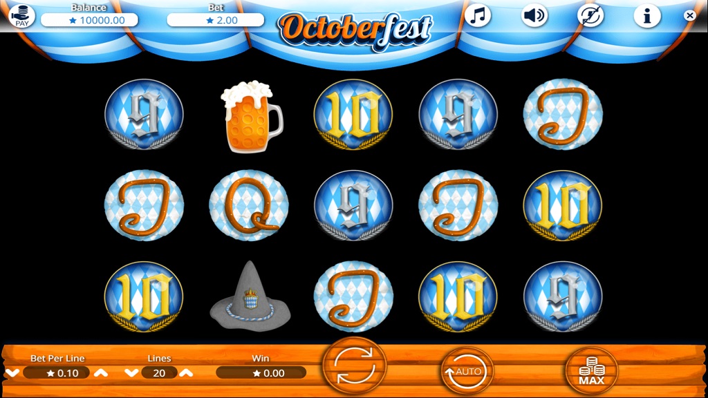 Screenshot of Octoberfest slot from Booming Games