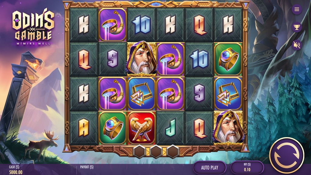 Screenshot of Odins Gamble slot from Thunderkick
