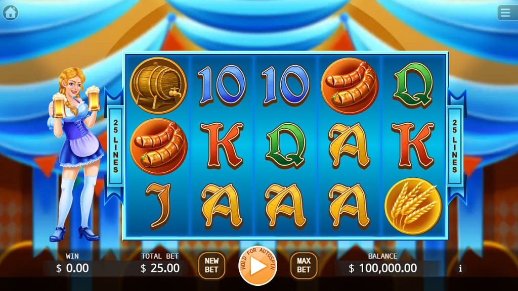 Screenshot of Oktoberfest slot from Ka Gaming