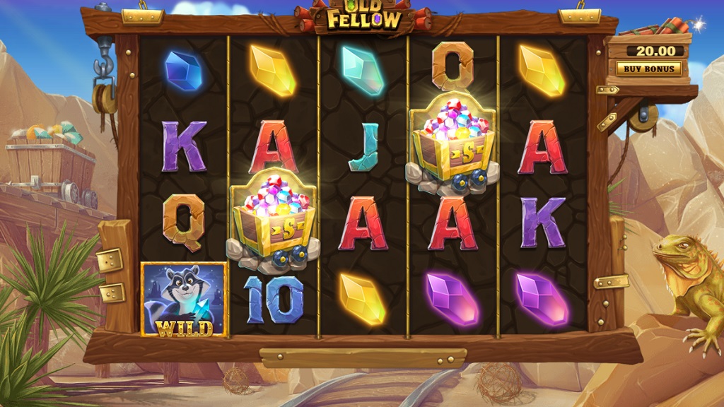 Screenshot of Old Fellow slot from StakeLogic