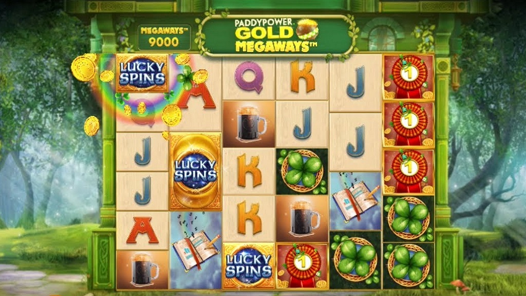 Screenshot of Paddy Power Gold Megaways slot from Red Tiger Gaming