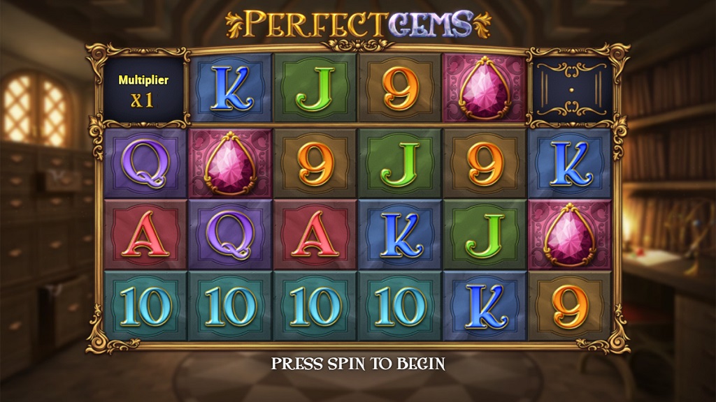 Screenshot of Perfect Gems slot from Play’n Go