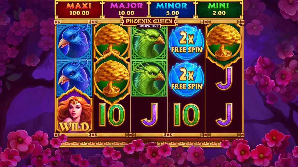 Screenshot of Phoenix Queen Hold n Link slot from StakeLogic