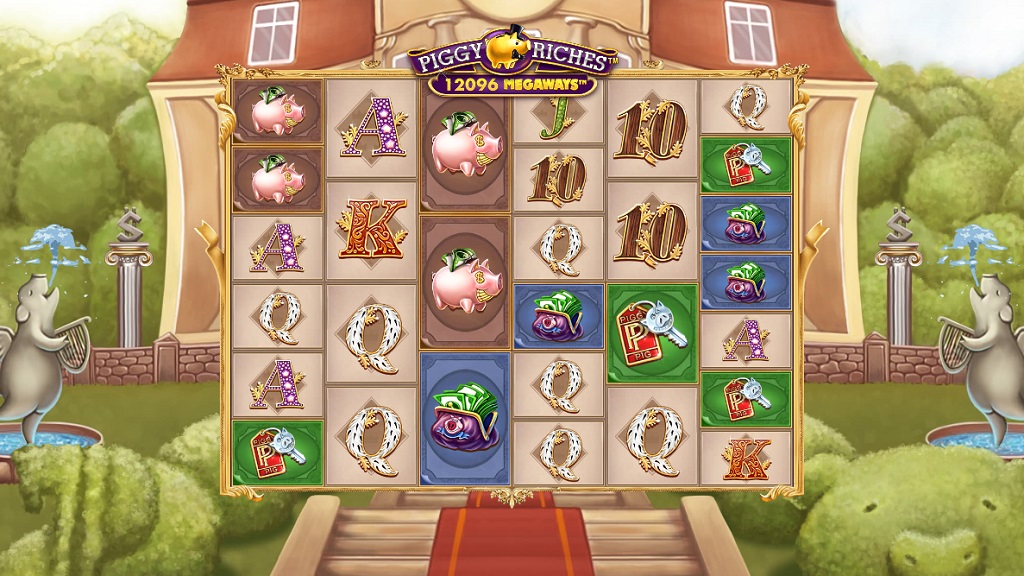 Screenshot of Piggy Riches Megaways slot from Red Tiger Gaming