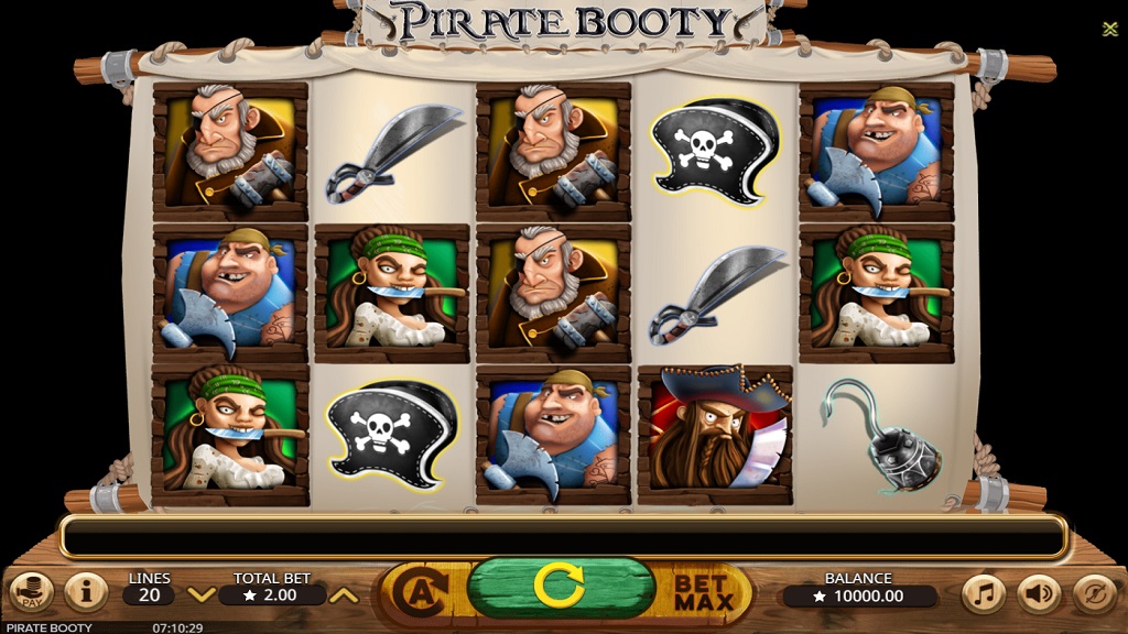 Screenshot of Pirate Booty slot from Booming Games