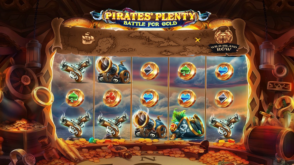 Screenshot of Pirates Plenty Battle for Gold slot from Red Tiger Gaming