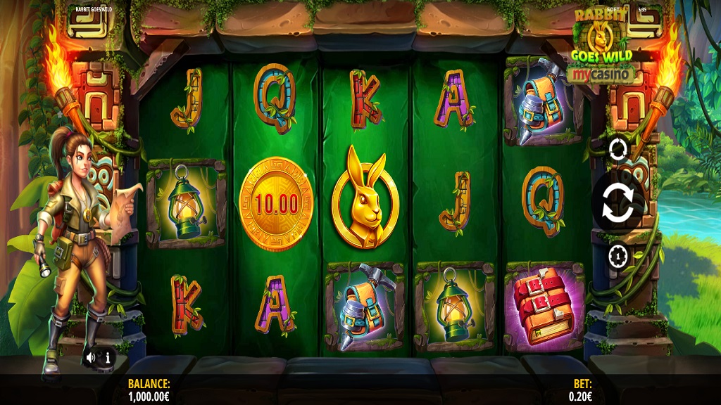 Screenshot of Rabbit Goes Wild slot from iSoftBet