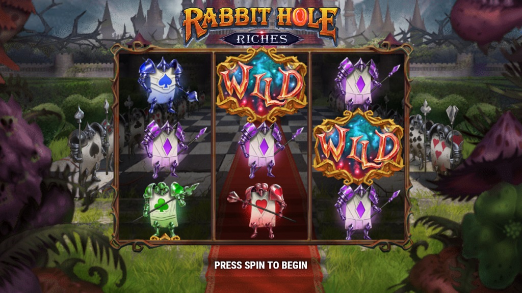 Screenshot of Rabbit Hole Riches slot from Play’n Go