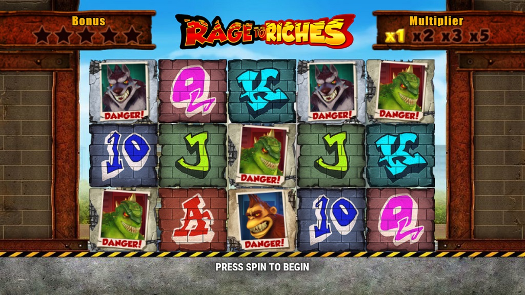 Screenshot of Rage to Riches slot from Play’n Go