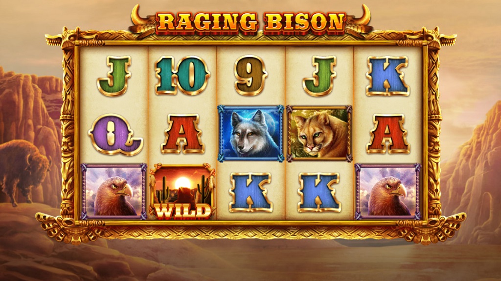 Screenshot of Raging Bison slot from StakeLogic