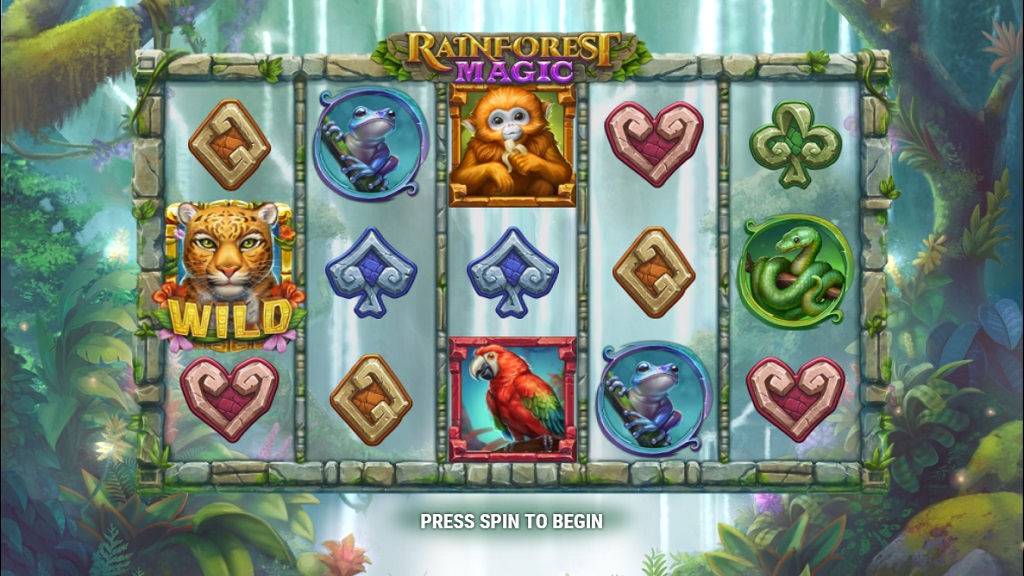 Screenshot of Rainforest Magic slot from Play’n Go