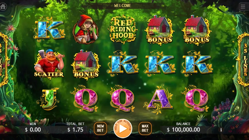 Screenshot of Red Riding Hood slot from Ka Gaming