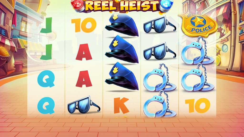 Screenshot of Reel Heist slot from Red Tiger Gaming