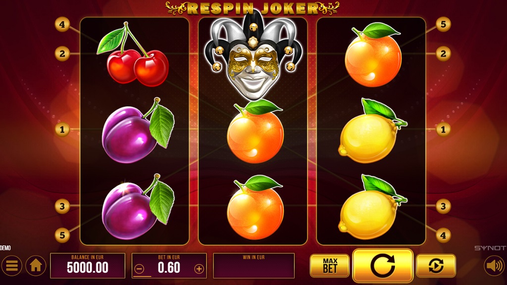 Screenshot of Respin Joker slot from Synot