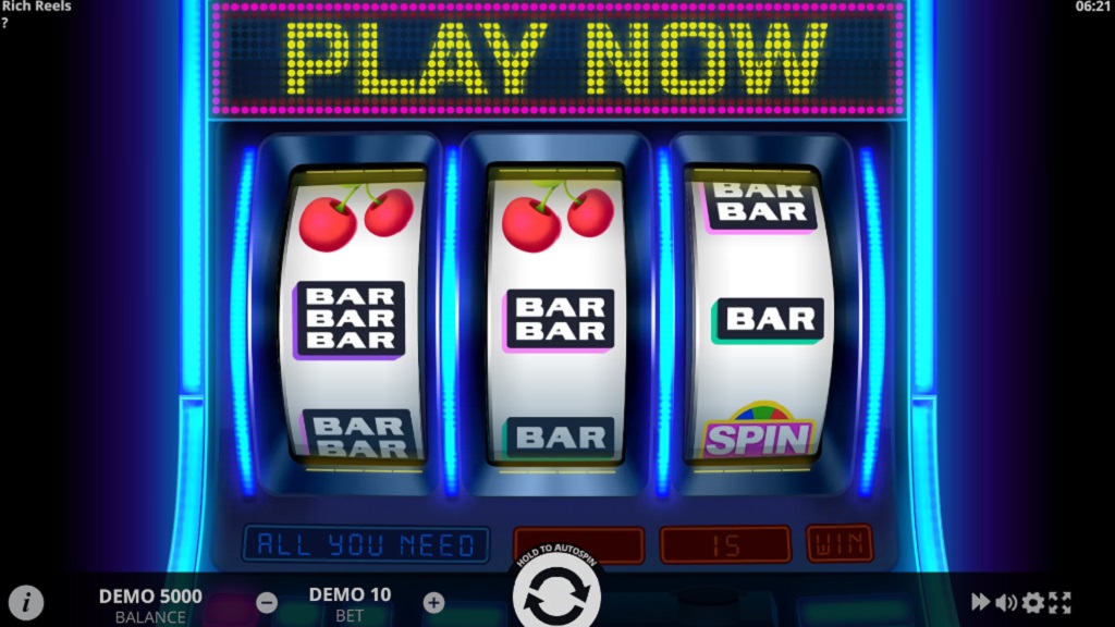 Screenshot of Rich Reels slot from Evoplay Entertainment