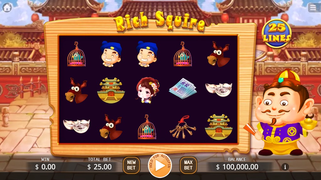 Screenshot of Rich Squire slot from Ka Gaming