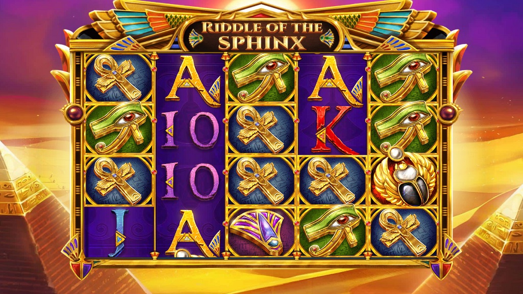 Screenshot of Riddle Of The Sphinx slot from Red Tiger Gaming