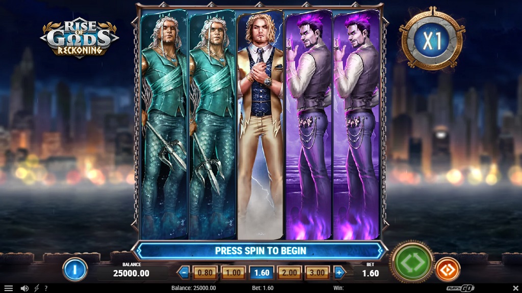 Screenshot of Rise of Gods: Reckoning slot from Play’n Go