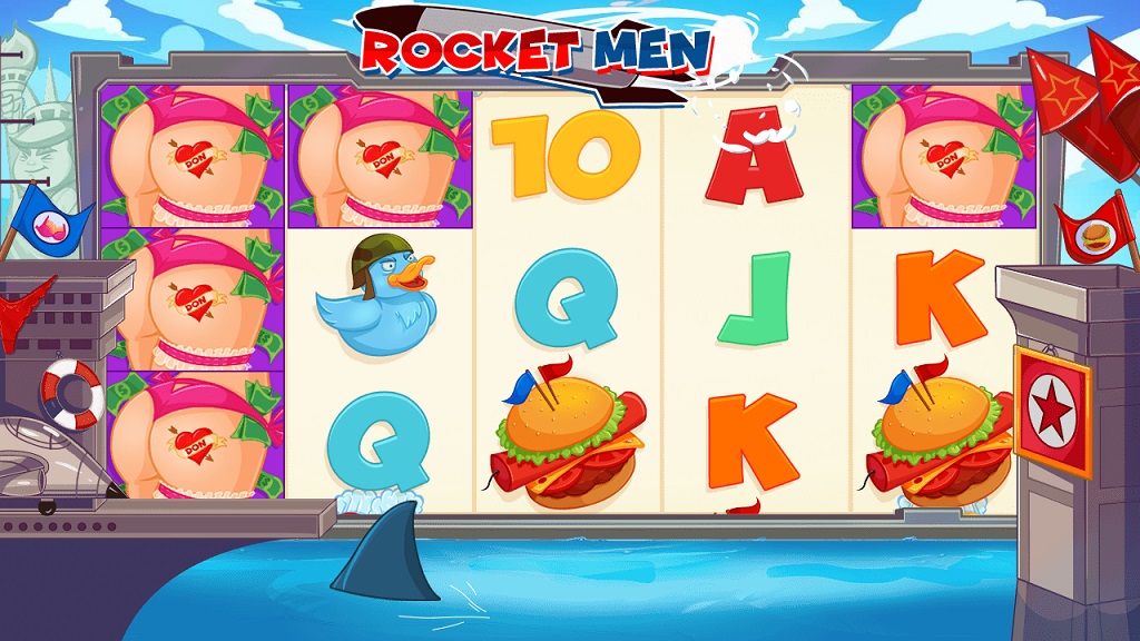 Screenshot of Rocket Men slot from Red Tiger Gaming